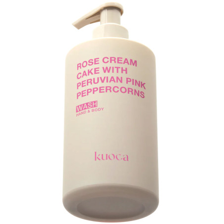 Jabón líquido Kuoca Rose Cream Cake 300ML, Pimienta Rosa