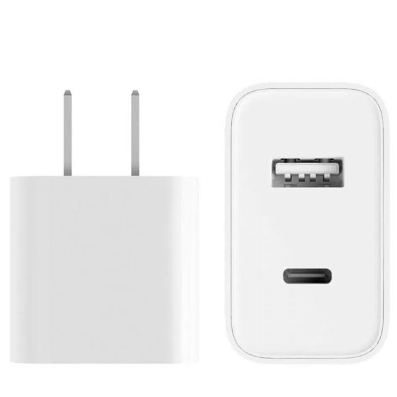Carregador de Parede Xiaomi Mi 33W Charger Wall USB-A+USB-C US 32426-BHR4995GL-AD332
