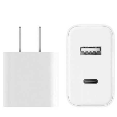Carregador de Parede Xiaomi Mi 33W Charger Wall USB-A+USB-C US 32426-BHR4995GL-AD332