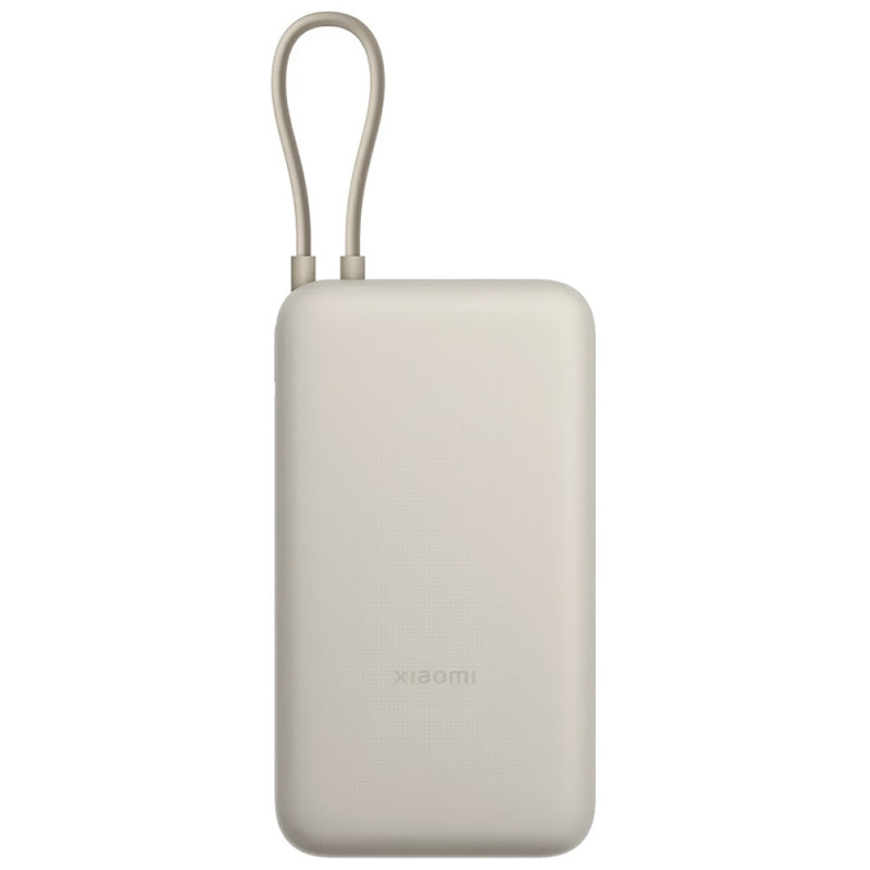 Carregador Portátil Xiaomi Power Bank 20000 mAh 33W USB-A/ USB-C (Cabo Integrado) Branco - 57865-BHR8851GL-PB2030MI