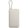 Carregador Portátil Xiaomi Power Bank 20000 mAh 33W USB-A/ USB-C (Cabo Integrado) Branco - 57865-BHR8851GL-PB2030MI