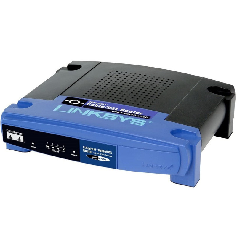 Linksys BEFSR41 Wired Router - 1 WAN + 4 RJ45 10/100, LEDs