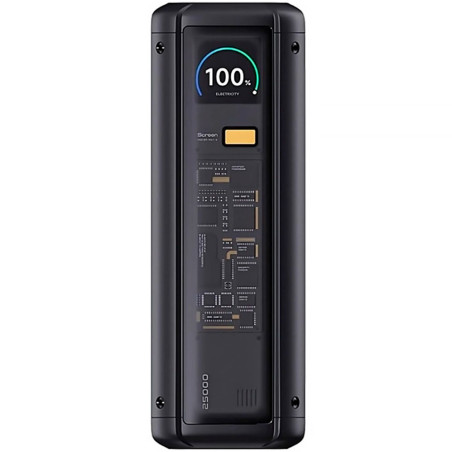 Carregador Portátil Xiaomi 212W HyperCharge Power Bank 25000 mAh USB/ USB-C P03MI Preto - BHR9970G