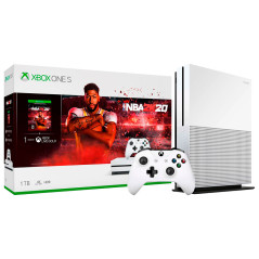 Console Xbox One S 1TB NBA 2K20 Bundle 1 Mes Xbox Live Gold USA