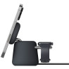 Carregador Wireless Belkin WIZ020VFH36 2-IN-1 15W Magsafe Stand iPhone-Watch - Preto
