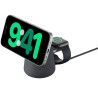 Carregador Wireless Belkin WIZ020VFH36 2-IN-1 15W Magsafe Stand iPhone-Watch - Preto