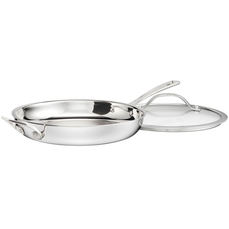 Frigideira Cuisinart PCT22-30HC Pureclad Profissional Inox com Tampa 30CM