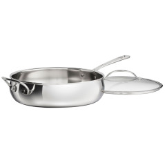 Sartén Cuisinart PCT33-30H Pureclad Inox 5L con Tapa