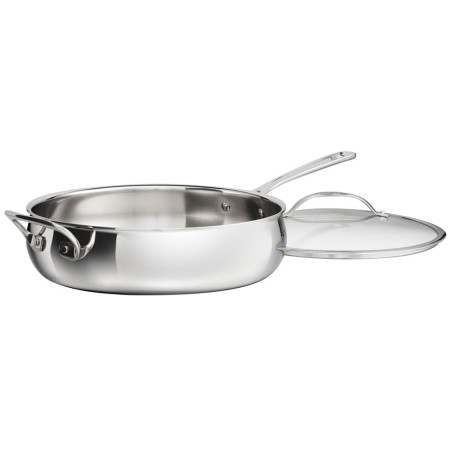 Frigideira Cuisinart PCT33-30H Pureclad Profissional Inox com Tampa 5L