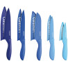Jogo de Facas Cuisinart C55-10POC Cerâmica Oceanware Collection Colorido - 10 Peças