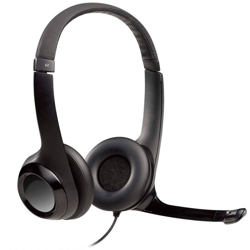 Headset Logitech H390 981-000014 USB - Preto