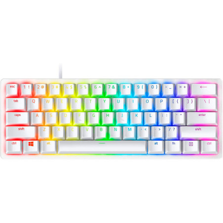 Teclado Gamer Razer Huntsman Mini Mercury 60% KB Linear Red - RZ03-03393400-R3U1