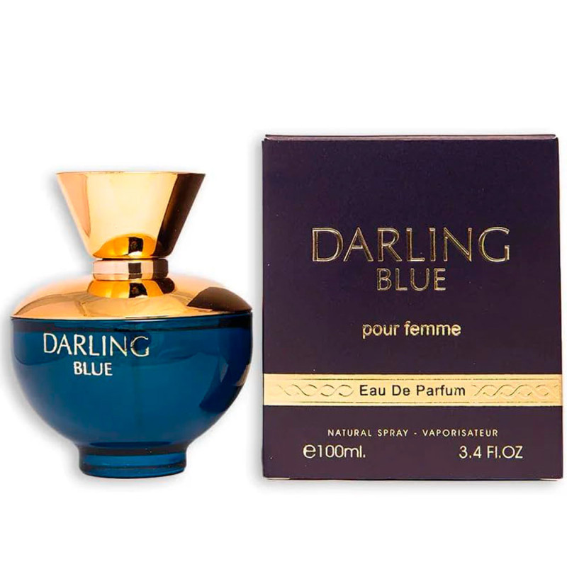 Perfume Mega Collection Darling Blue Pour Femme Eau de Parfum Feminino 100ML