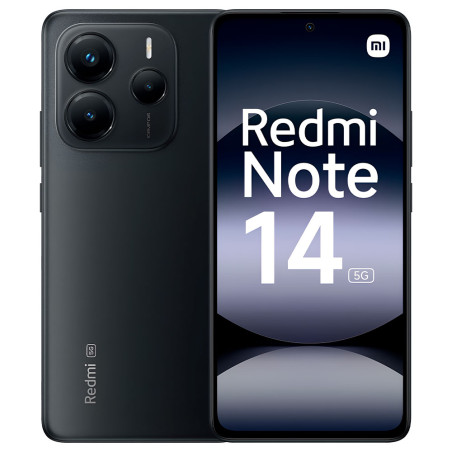 Smartphone Xiaomi Redmi Note 14 5G Dual SIM 8GB+256GB 6.67″ - Preto Meia-Noite EU 60952