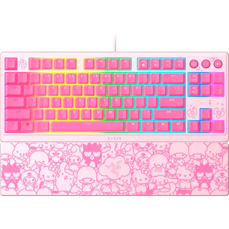 Teclado Gamer Razer Ornata V3 Tenkeyless Mecânico RGB Hello Kitty And Friends Edition - RZ03-04881900-R3M1