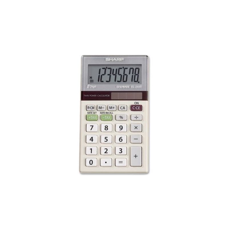 Calculadora Sharp  8 Digitos EL-244TB Branco