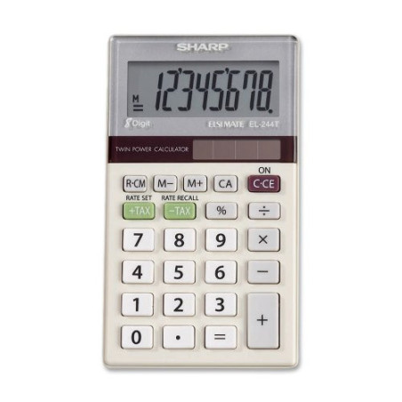 Calculadora Sharp  8 Digitos EL-244TB Branco