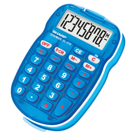 Calculadora Sharp  8 Digitos EL-S10BBL Azul
