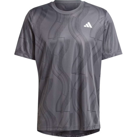 Camiseta adidas Masculino Tennis Club Graph Tee L Cinza - IP1882