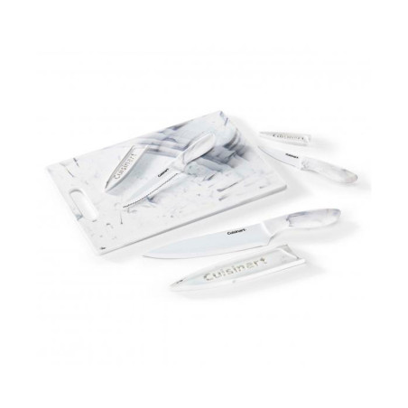 Jogo de Facas e Tabua de Corte Cuisinart C55CB-7MB Marmore Falso  7 Peças