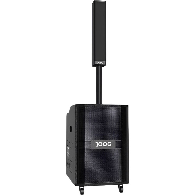 Caixa de Som Portátil Joog JK30 USB/TF/Bluetooth/Karaokê/2 Microfones 380W RMS - Preto