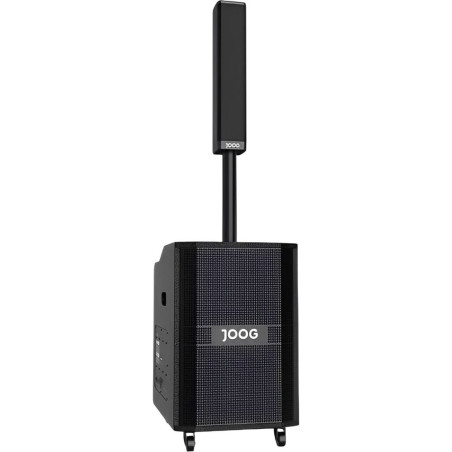 Caixa de Som Portátil Joog JK30 USB/TF/Bluetooth/Karaokê/2 Microfones 380W RMS - Preto