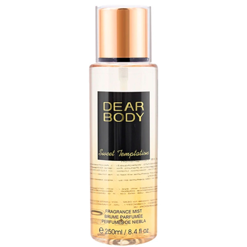 Colônia Dear Body Frag Mist Sweet Temptat Feminino 250ML