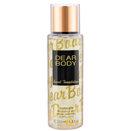 Colônia Dear Body Shimmer Frag Mist Sweet Temptat Feminino 250ML
