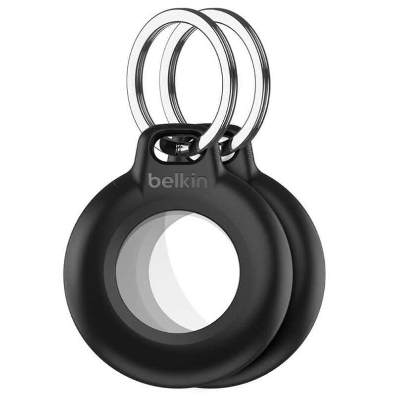 Suporte À Prova D'água e Seguro Com Argola Para AirTag Belkin MSC014btBK 2 Peças - Preto