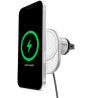 Carregador Magnético Sem Fio Para Carro Belkin WIC008btGR-V2 Com Qi2 15W - Cinza