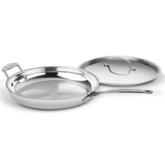 Frigideira Cuisinart 722-30HSSLC CC SS 12” com Tampa 30CM