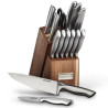 Jogo de Facas com Bloco Cuisinart C77SS-15PGAC Knife Acacia - 15 Peças