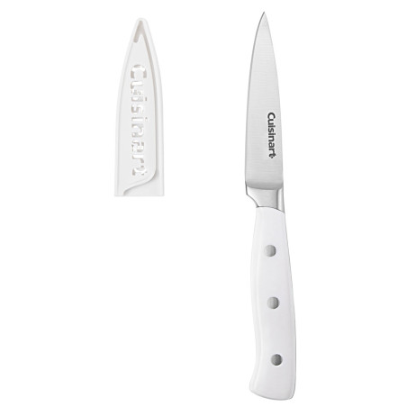 Faca de Descascar Legumes Cuisinart TRCW-H3PRC 9CM Com Protetor de Lâmina - Branco Fosco