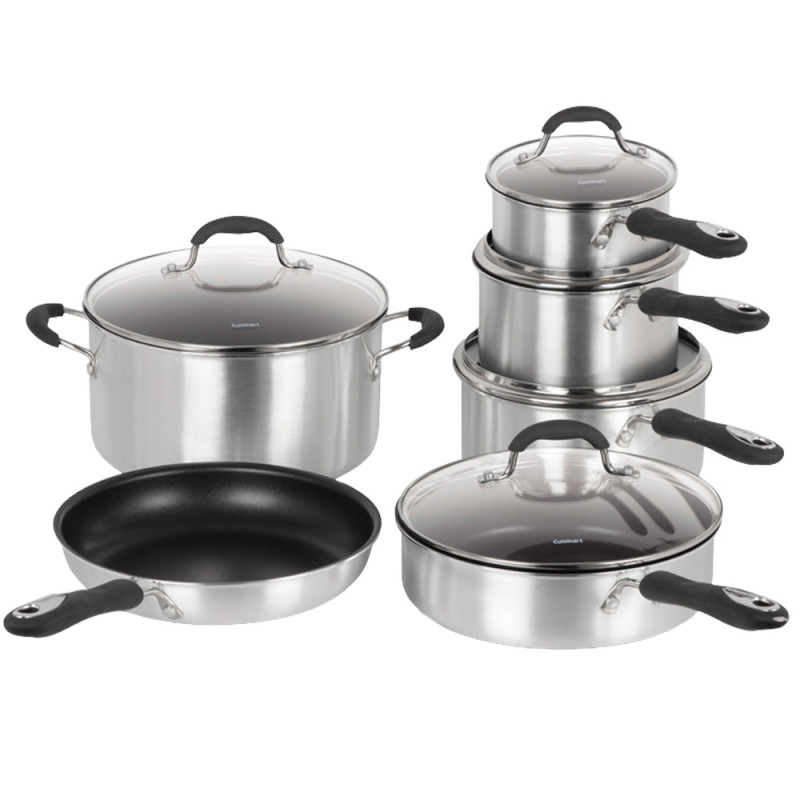 Juego de ollas Cuisinart 55-11BSC – 11 piezas Non-Stick