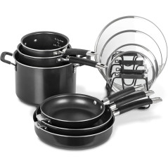 Jogo de Panelas Cuisinart N51I-11BKC Antiaderentes - 11 Peças