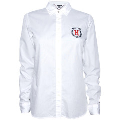 Tommy Hilfiger Women's Shirt WW0WW21637-100 Branco 08