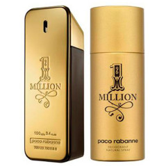 Kit Perfume Paco Rabanne 1 Million (100 ML EDT+ DEO 150...