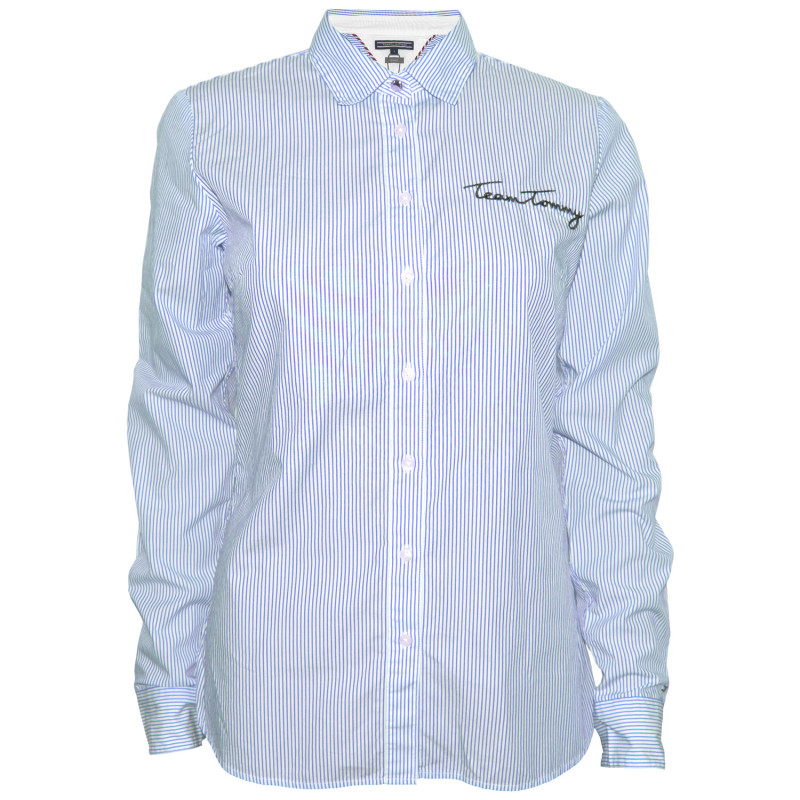Camisa Tommy Hilfiger Mujer WW0WW21638-422 Azul Celeste