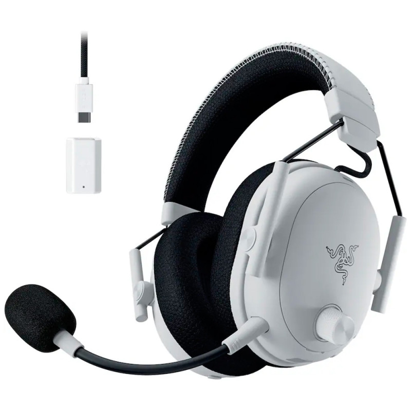 Headset Razer Blackshark V3 Pro NASA Wireless Branco - RZ04-05400200-R3U1