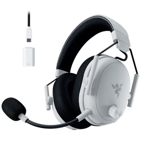Headset Razer Blackshark V3 Pro NASA Wireless Branco - RZ04-05400200-R3U1