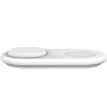 Carregador Magnético Wireless Belkin WIZ021vfWH 2-IN-1 15W Boostcharge Qi2 Magsafe - Branco