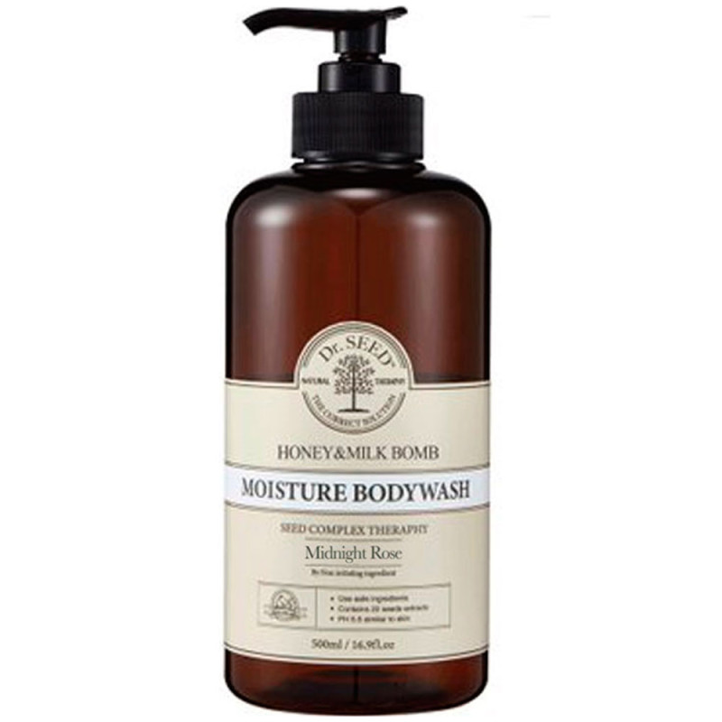 Body Wash Dr Seed Moist Honey Y Milk Mid Rose 500ML