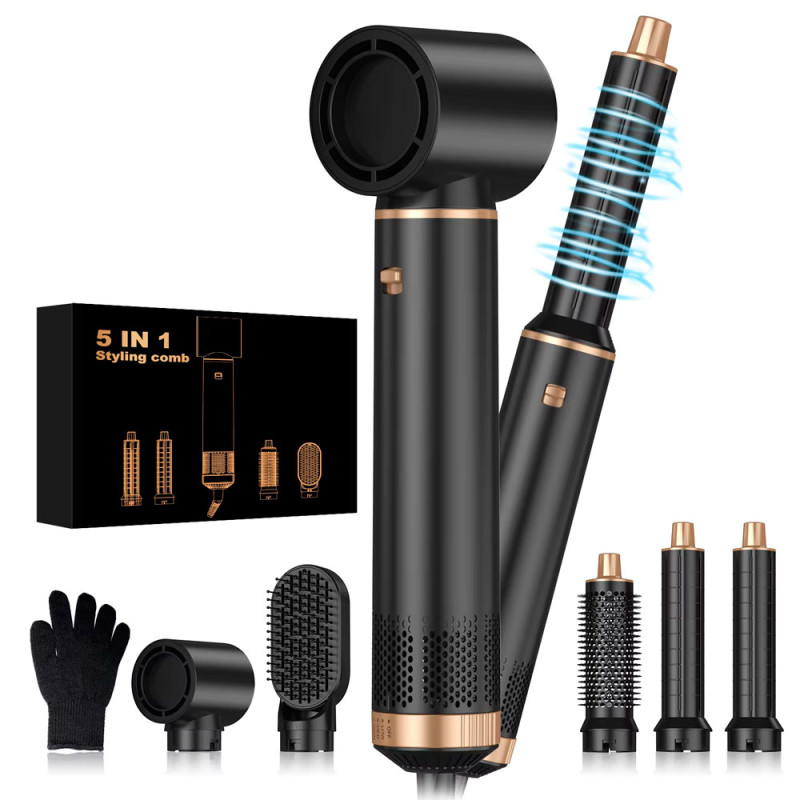 Secador de Cabelo Hot Air Styling Comb Multi Functional 5 IN 1 - 220V