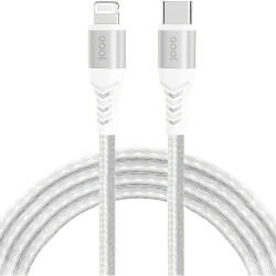 Joog UCLC-JG USB-C/Lightning Cable 1.2M White Braided Nylon