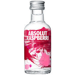 Vodka Absolut Mini Raspberry 50ML - Frambuesa 40% Suecia