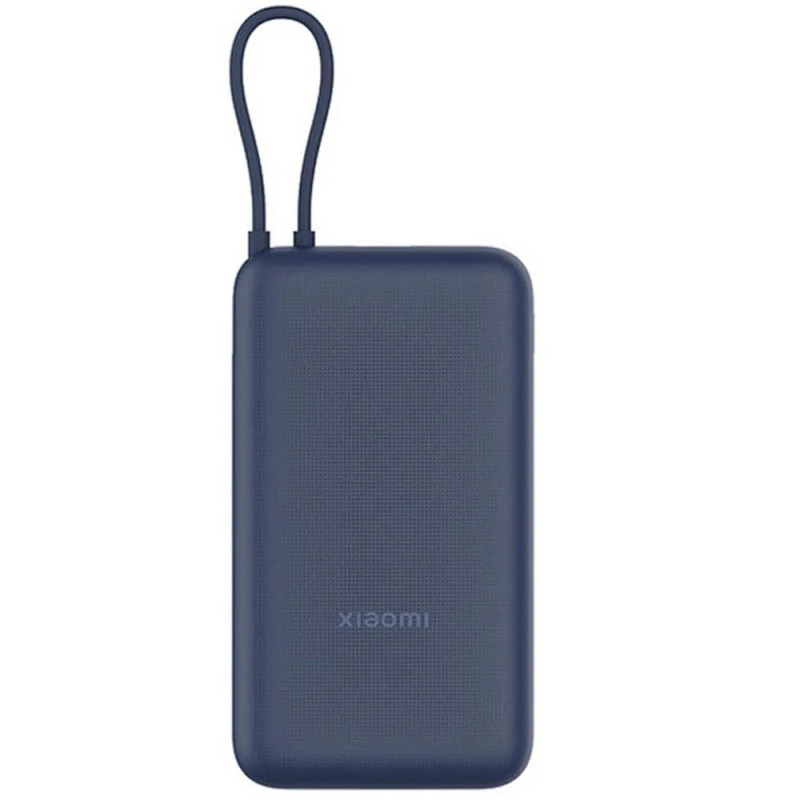Carregador Portátil Xiaomi Power Bank 20000 mAh 33W USB-A/ USB-C (Cabo Integrado) Azul - BHR8975GL