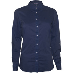 Camisa Tommy Hilfiger Feminina WW0WW11917-443 04 -  Azul...