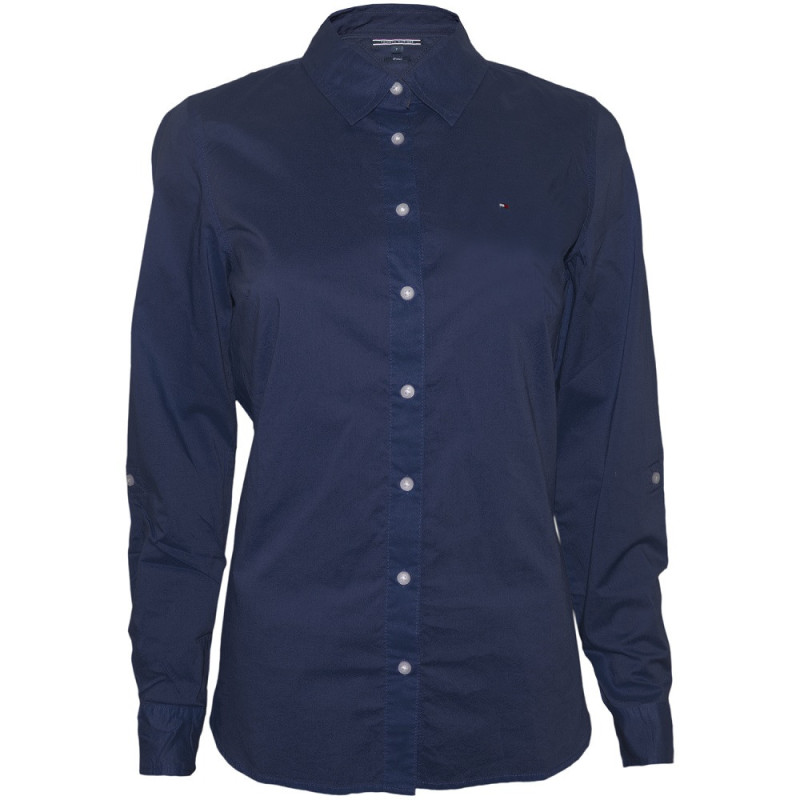 Camisa Tommy Hilfiger Feminina WW0WW11917-443 04 -  Azul Marinho