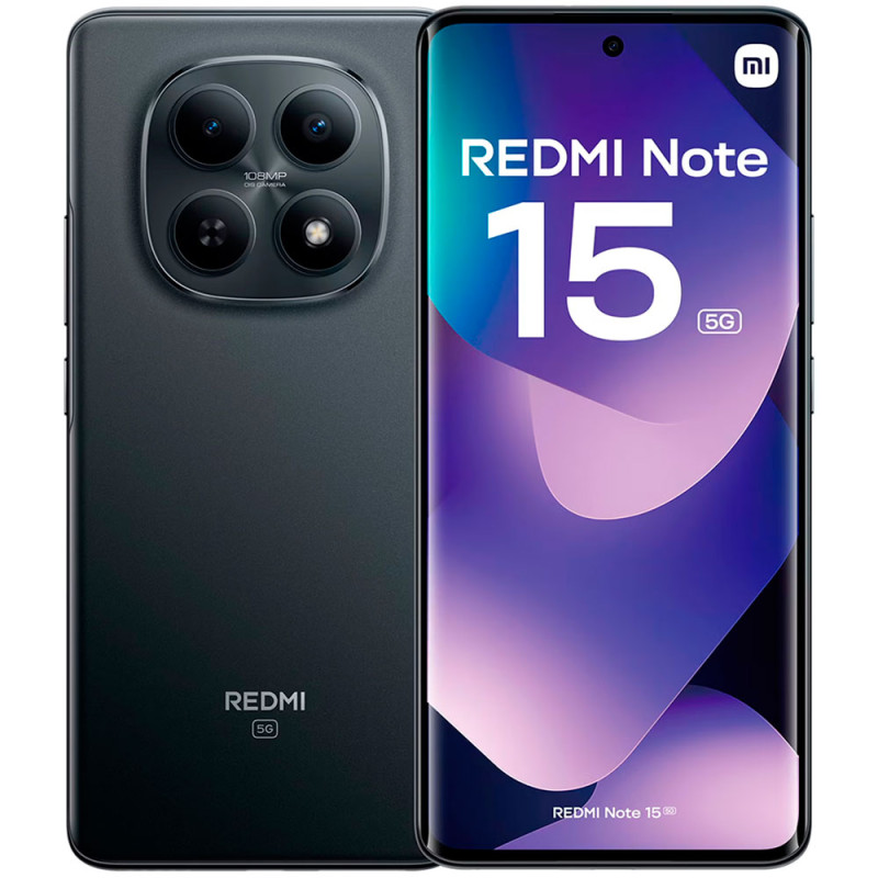 Smartphone Xiaomi Redmi Note 15 Dual SIM 6GB+128GB 6.77″ - Preto EU 72152