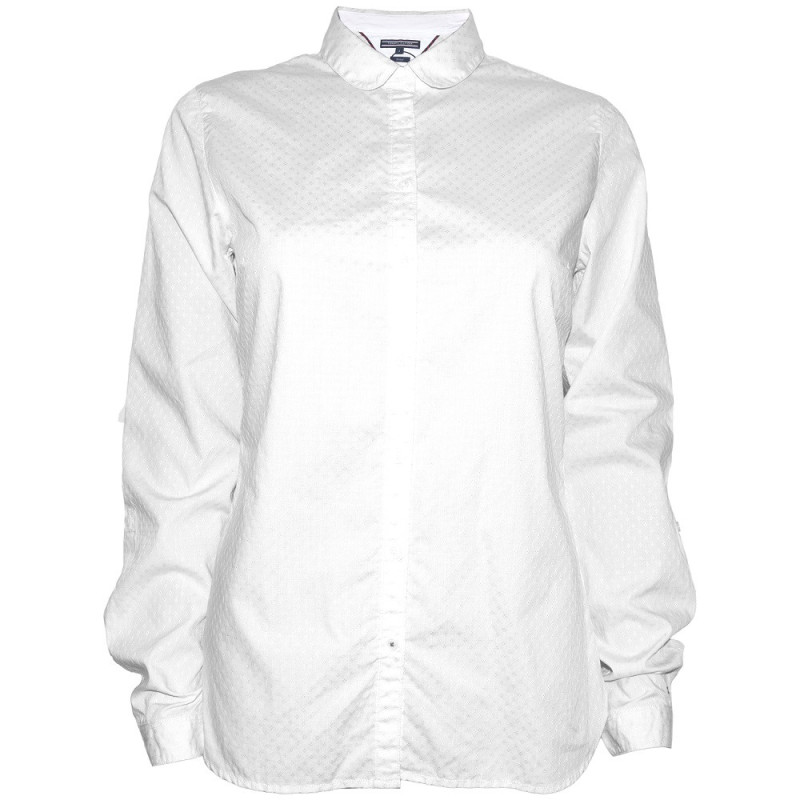 Camisa Tommy Hilfiger Feminina WW0WW17362-100 12 -  Branco